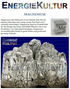 Magnesium und ElektroKultur, PDF