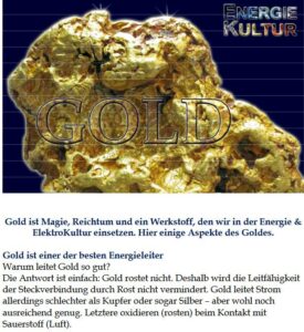 Gold in der ElektroKultur Titel PDF