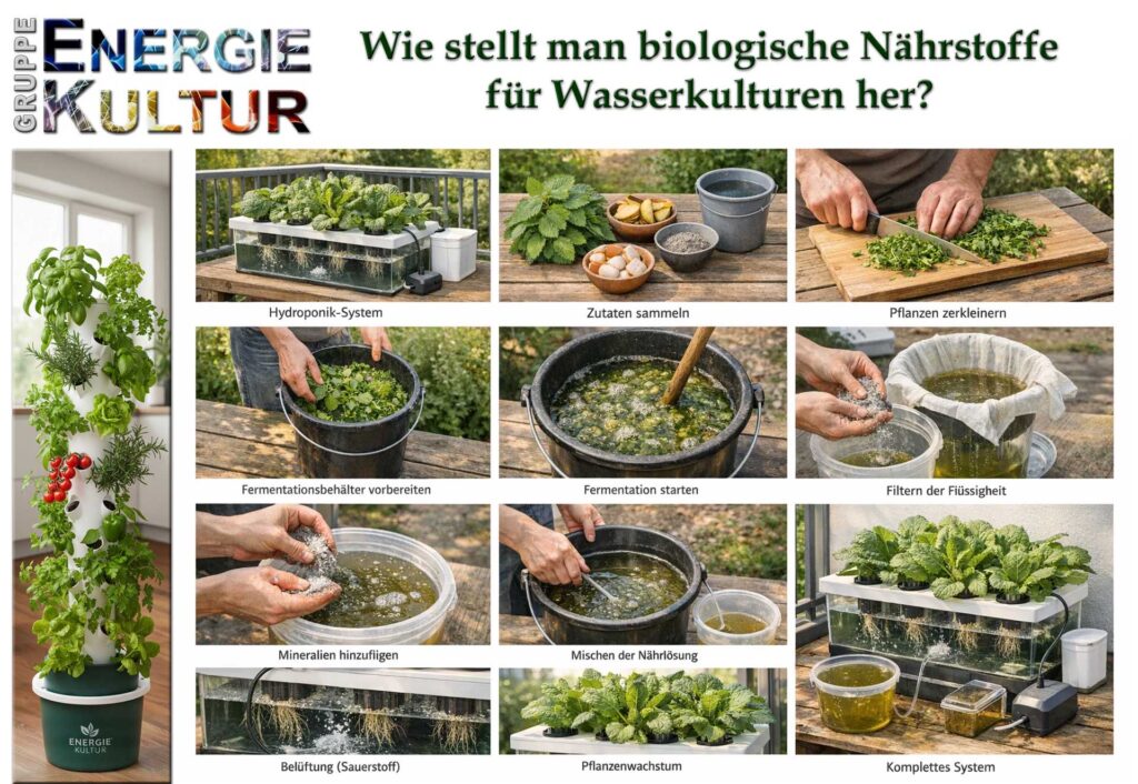 Hydrokultur Nährstoffe selber beschaffen