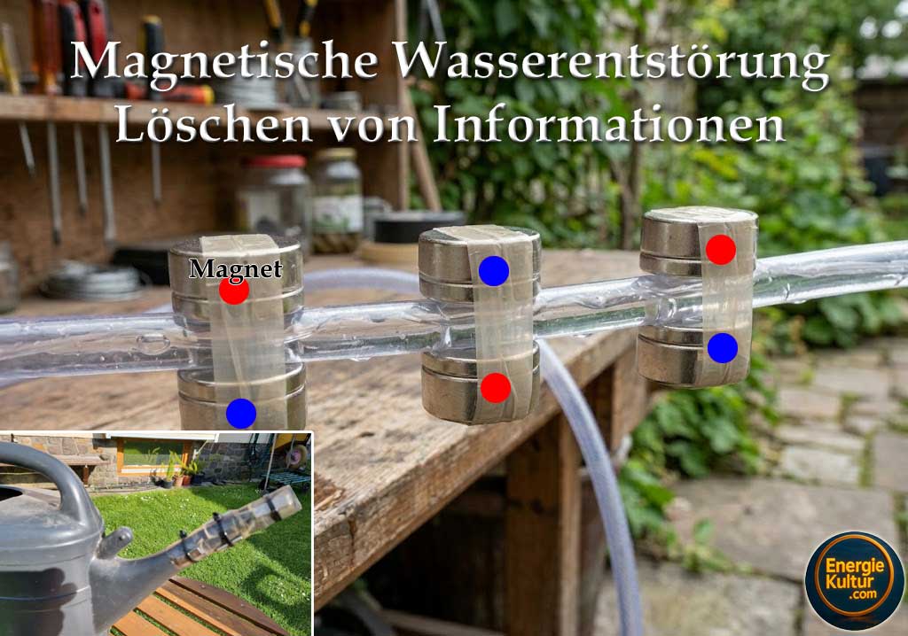 Wasserentstoerung mit Magneten