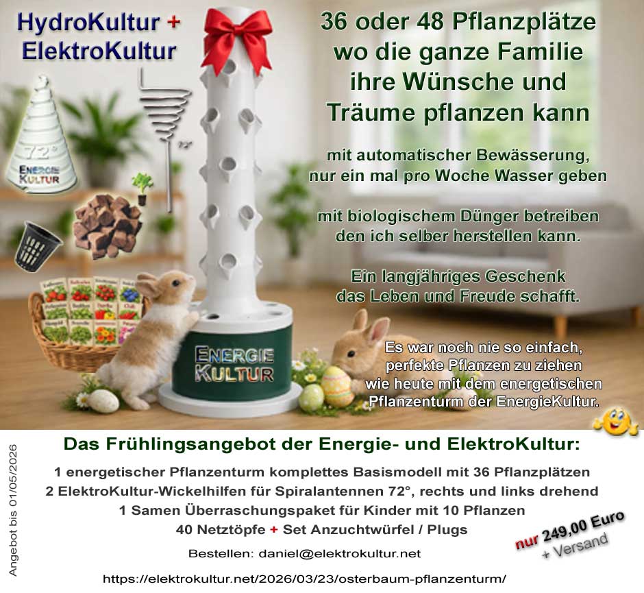 Hydroponischer Osterbaum der EnergieKultur