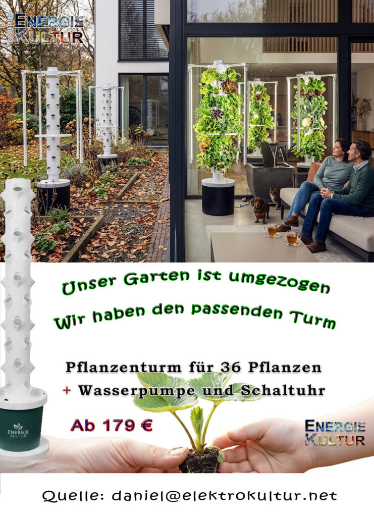 Aeroponik Pflanzenturm der EnergieKultur